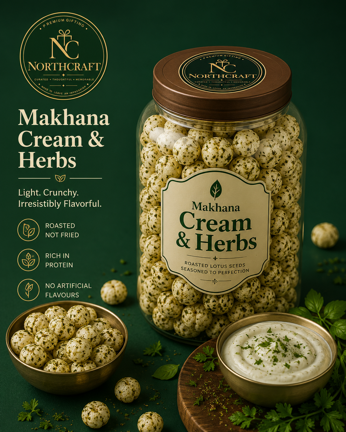 Makhana Cream & Herbs